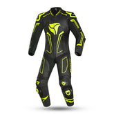 R-Tech Rising Star 1PC Motorcycle Racing Leather Suit Black Yellow