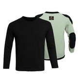 Kevlar Lined Motorcycle T-Shirt in Black with CE Level 1 Armour