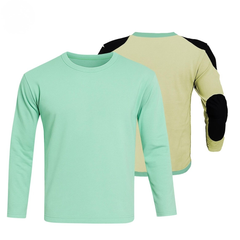 Kevlar-Lined Motorcycle T-Shirt in Mint Green with CE Level 1 Protection