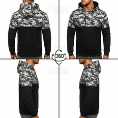 Unisex Kevlar Motorbike Digital Camo Hoodie with Free Level 2 Armor Protectors