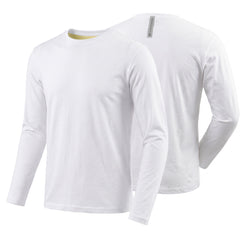 Kevlar Lined Long Sleeve Motorcycle Base Layer Shirt in White