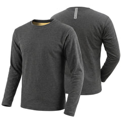 Charcoal Grey Long Sleeve Motorcycle Base Layer Shirt