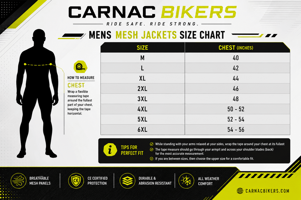 High-Visibility Mesh Motorcycle Jacket in Neon Yellow &amp; Black with CE Armor