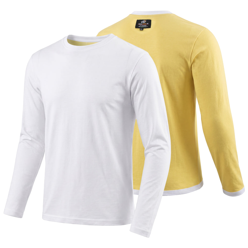 Kevlar Lined Long Sleeve Motorcycle Base Layer Shirt in White