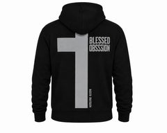 Men's Kevlar Motorcycle Hoodie in Black with Blessed Obsession Reflective