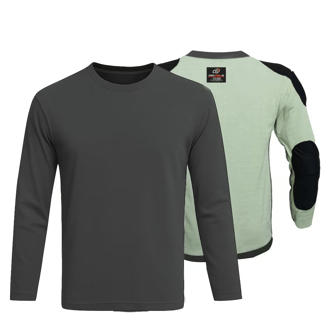 Kevlar-Lined Motorbike T-Shirt in Charcoal Grey