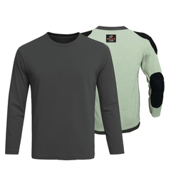 Kevlar-Lined Motorbike T-Shirt in Charcoal Grey