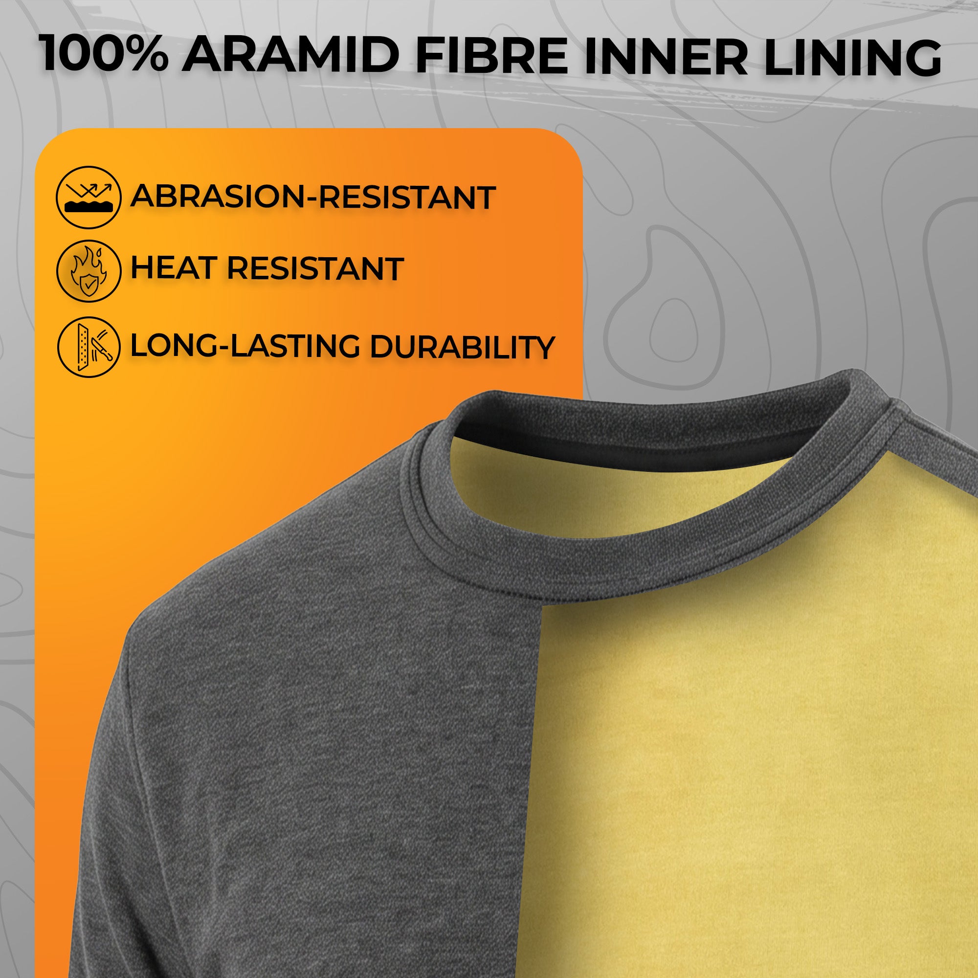 Charcoal Grey Long Sleeve Motorcycle Base Layer Shirt