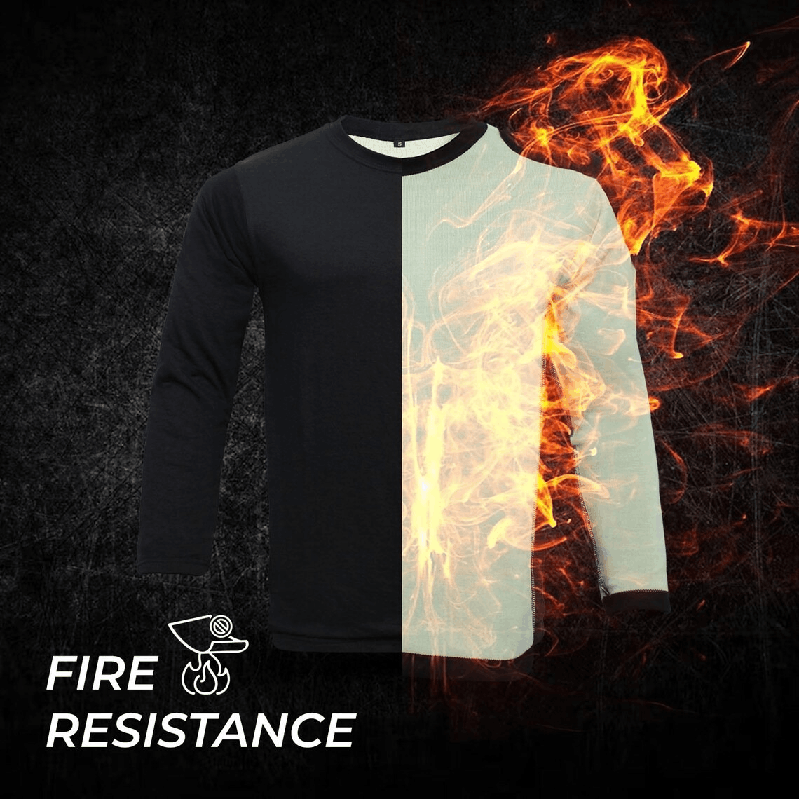 Kevlar Lined Motorcycle T-Shirt in Black with CE Level 1 Armour
