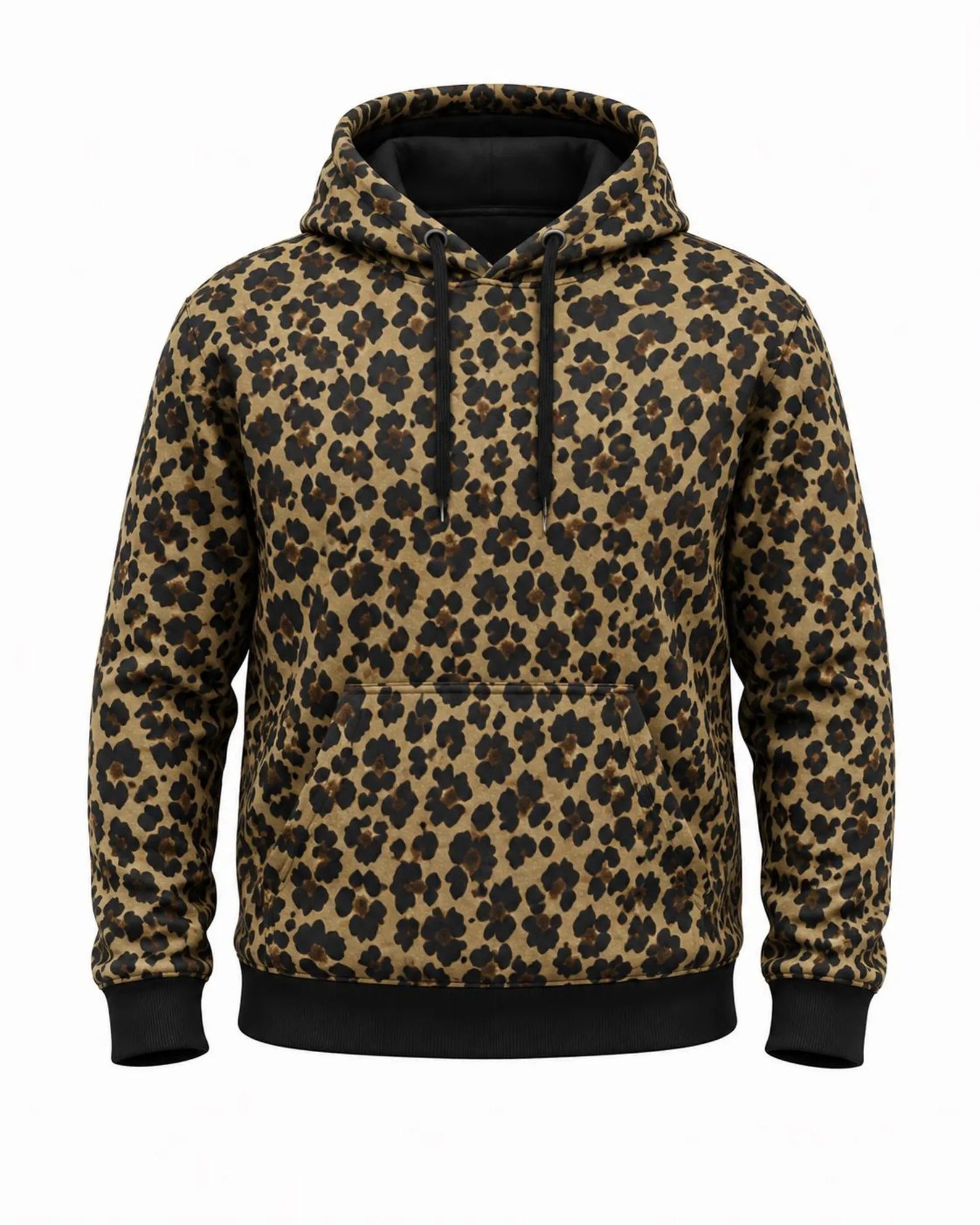 Kevlar Motorcycle Hoodie in Leopard Print with Protective Armour