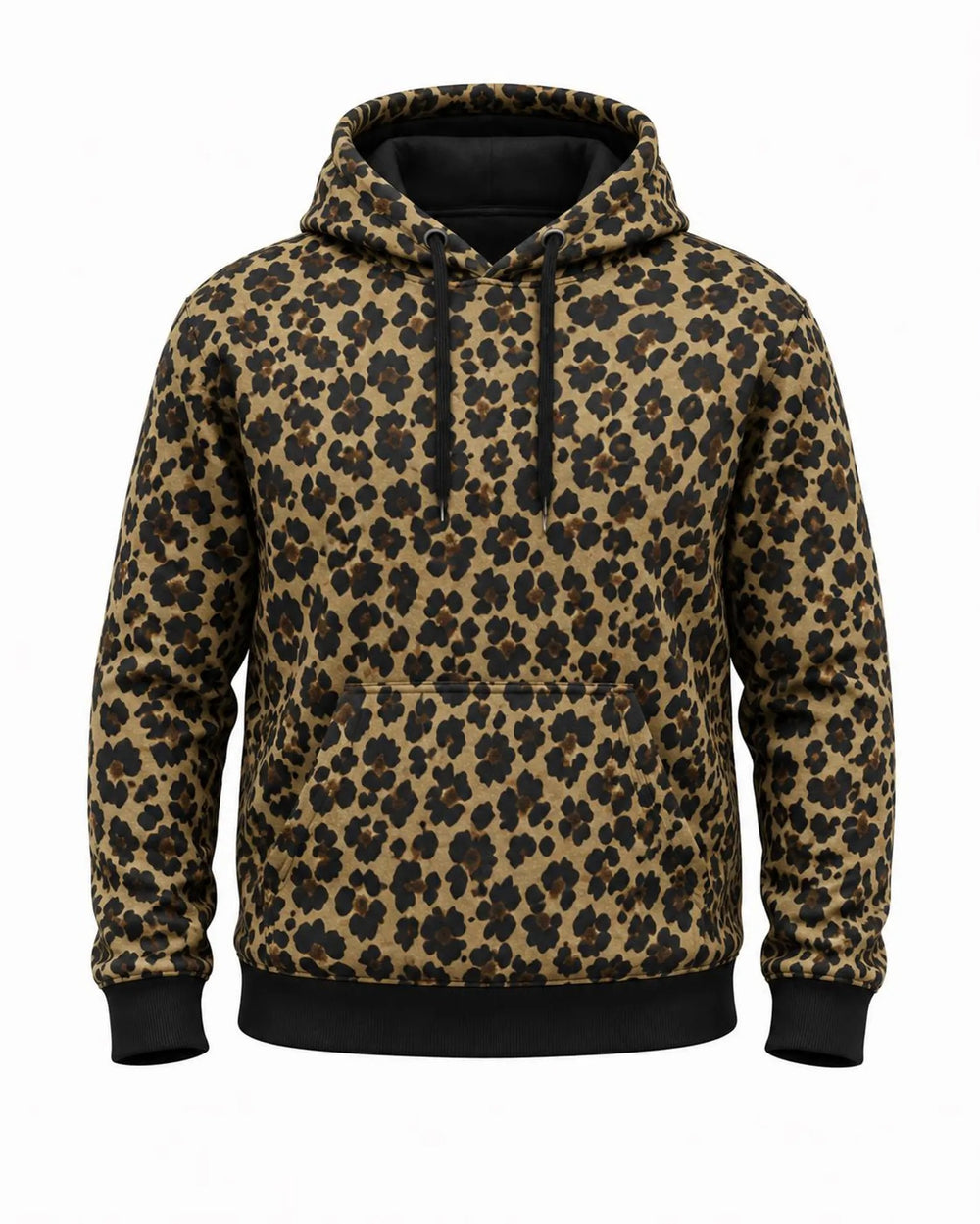 Kevlar Motorcycle Hoodie in Leopard Print with Protective Armour