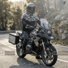 Unisex Kevlar Motorbike Digital Camo Hoodie with Free Level 2 Armor Protectors