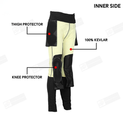 Armored Motorcycle Leggings for Women in Black with CE Level 2 Protection