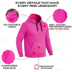 Kevlar-Lined Pull-Over Motorbike Hoodie in Gray with Protective Pads