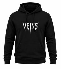 Kevlar-Lined Motorcycle Hoodie in Black with Reflected Printing