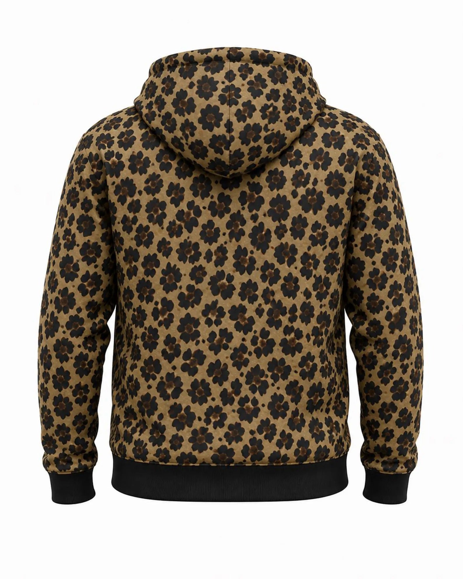 Kevlar Motorcycle Hoodie in Leopard Print with Protective Armour
