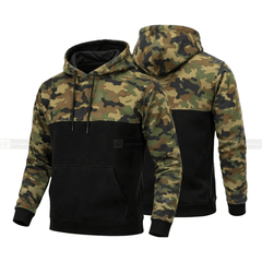 Camo Black Kevlar Motorcycle Hoodie with Free Level 2 Back Protector