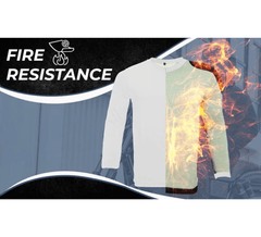 Kevlar Lined V-Neck Motorcycle Riding T-Shirt in White