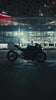 CE Level 2 Armored Reflective Motorcycle Hoodie in Black with White Thorn Print